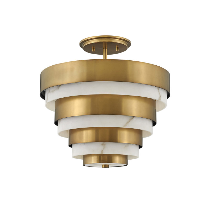 Echelon Three-Light Tiered Chandelier by Lisa McDennon