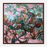 Aviary II - Artist Enhanced Canvas Print