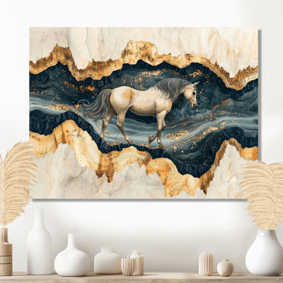 Décoration murale moderne «Mustang» par The Golden River II - Cheval