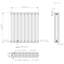 Ipolitas Double Panel D Shape Horizontal Designer Radiator-987248037-987248036