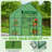 Metal-Framed PE-Covered Mini Walk-In Greenhouse With 4 Shelves-114486696-114486698