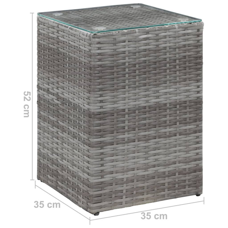 Voss Rectangular Outdoor Coffee Table - 35 cm W 35 cm D