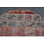 Tapis turcs, tapis rose Oushak, tapis rétro, tapis décoratifs 4,2 x 4,2 pi, tapis Boho, tapis marocain
