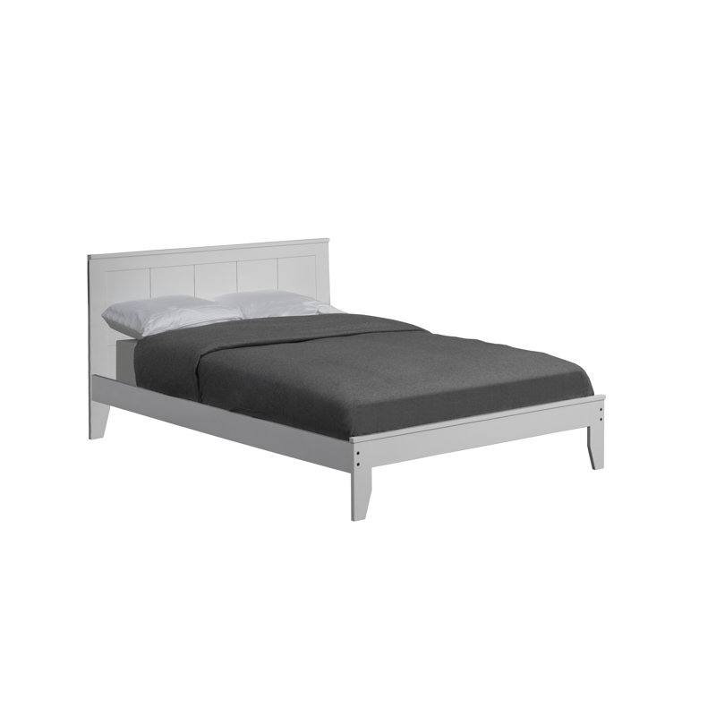 Lit plateforme, Espresso foncé, Lit double
