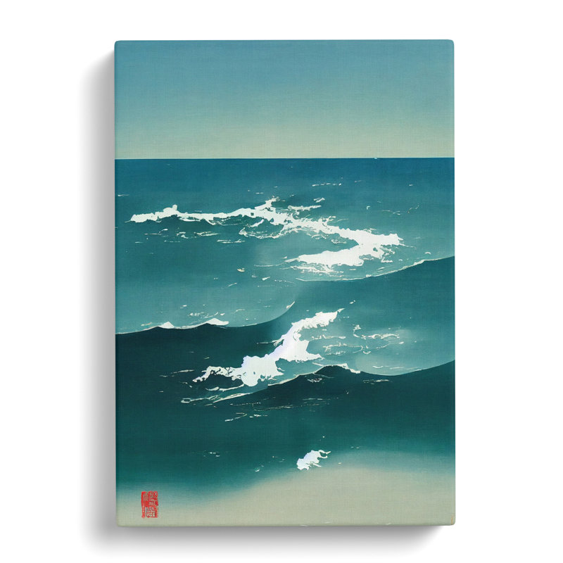 Alsup Japanese Ocean - Wrapped Canvas, 50cm H x 35cm W x 3cm D