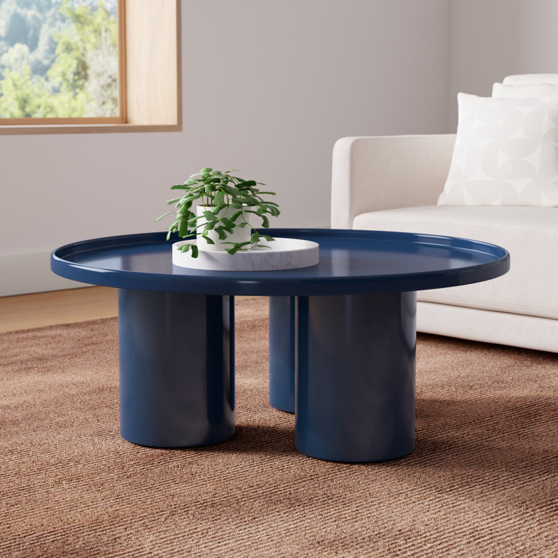 Isthia Single Coffee Table, Navy