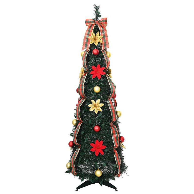 Artificial Christmas Tree Green PVC, 4.92' H