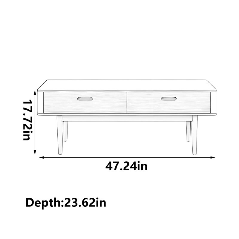 Petite table basse moderne et simple