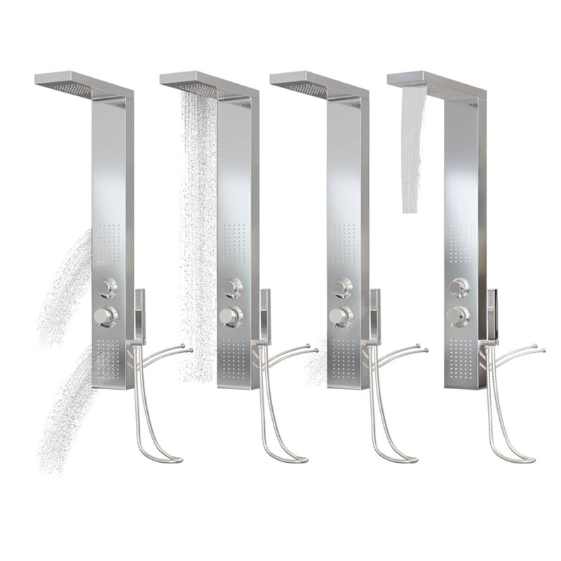 Laga Shower Tower Panel, Silver