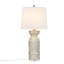 Lampe de table à base argent antique