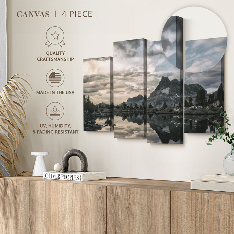 «Sierra Nevada At Sunset Wall Art», H 48 po x l 75 po x P 1,25 po