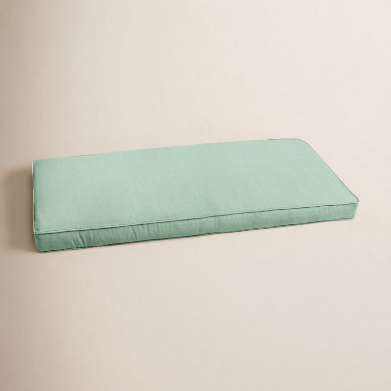 Osprey Outdoor Sunbrella Bench Cushion, 2" H x 48" W x 17" D, Green Sunbrella®