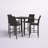 Anquette 5 Piece Bar Height Dining Set