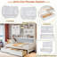 Lit de jour en bois tout-en-un Bellinger avec 2 tiroirs, armoires et tablettes-856040726-856040727
