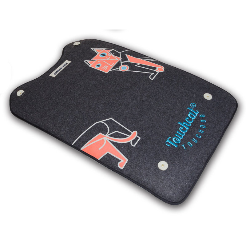 Tapis de lit pour chat Touchast Lamaste, L 27,56 po x l 19,68 po, Noir