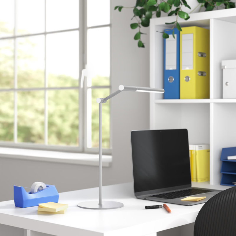 Guernsey Adjustable Desk Lamp, Silver