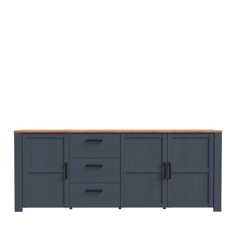 Bowmanville 220.8cm W 3 - Drawer Chest of Drawers