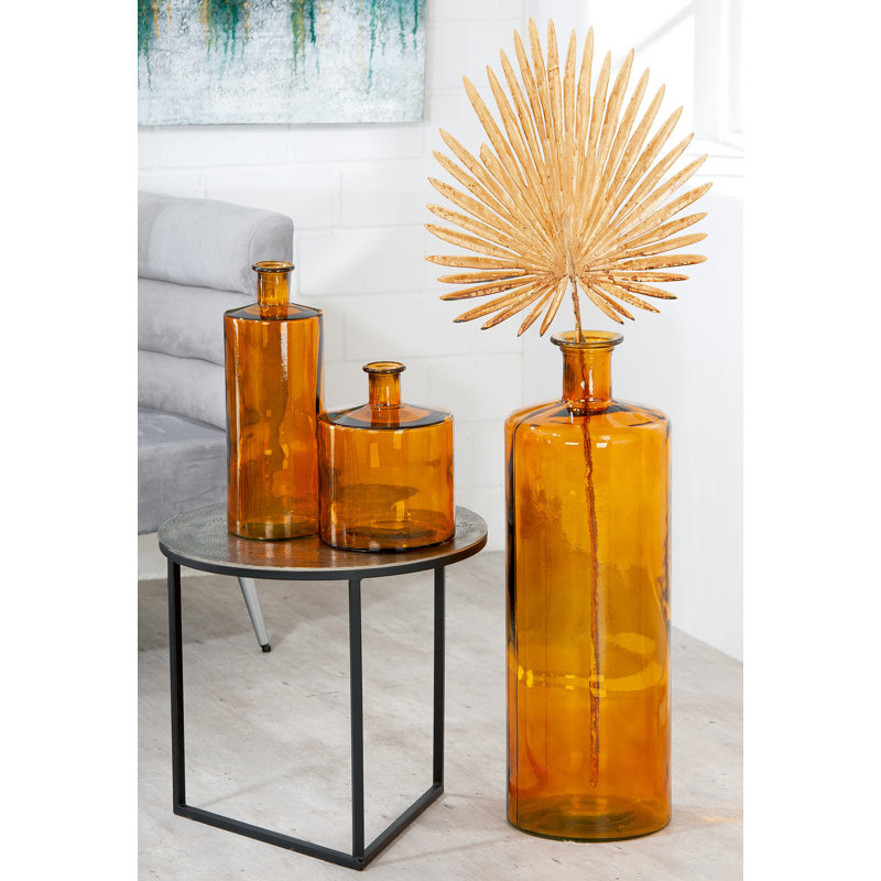 Shepha Glass Jar, Orange