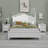 Wood Platform Bed And Two Nightstands-284842248