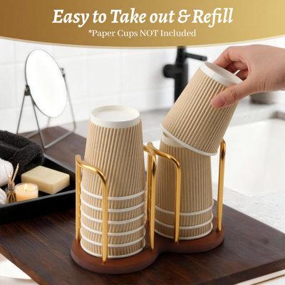 Dual-Slot Disposable Cup Organizer