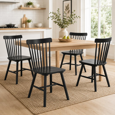 4 Pieces Of Solid Wood Dining Chair