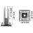 VEVOR Silver Stainless Steel Corner Post