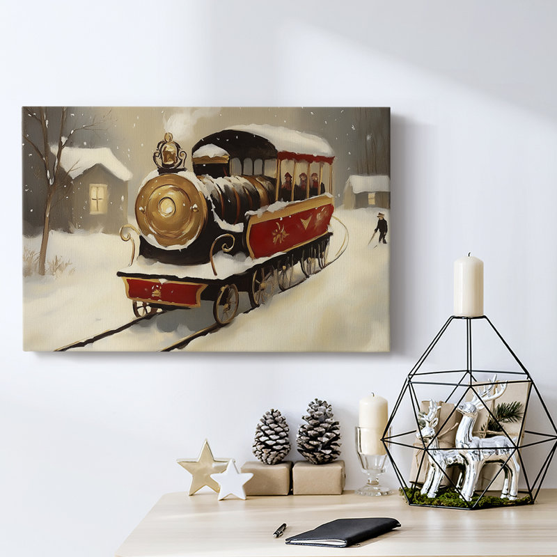 Art des Fêtes de Noël - Toile tendue avec châssis - série 3-LVI, H 8 po x l 12 po