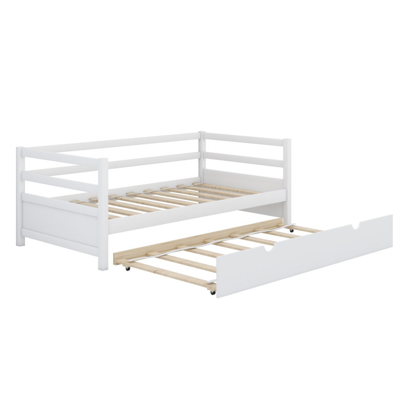 Lit de jour avec cadre gigogne, Blanc