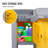 3-Tier 500 Lbs Capacity Janitorial Cart With Locker & 15 Gallon Bag -110916783