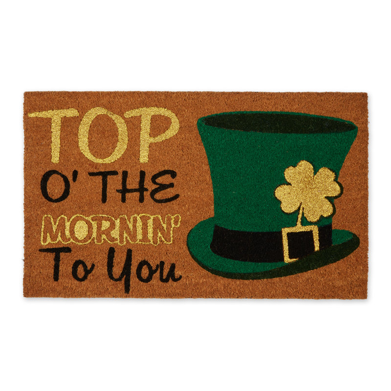 Anquan Non-Slip St. Patrick's Day Outdoor Doormat