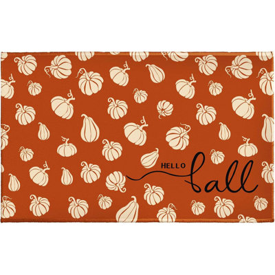 Bathroom Rug For Bathtub Shower Room Orange Autumn Pumpkins Bathroom Mats Decorative Non-Slip Bath Rugs 32"X20"
