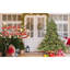 Arbre de Noël 7,5 pi pleine forme avec 850 lumières UL - branches mixtes PE / PVC, 2441 pointes, base large pour les espaces spacieux, structure à charnières, support en métal stable-1447460436