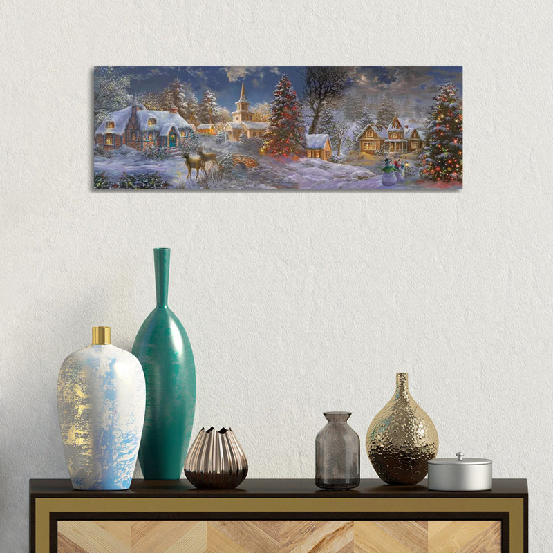 «Stillness Of Christmas», estampe numérique sur toile tendue avec châssis, H 12 po x l 36 po