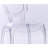 Luxury Modern Contemporary Glam Stackable Dining Chairs, Transparent Glossy Acrylic Side Chairs with Decorative Open Back Design for Dining Room, Vanity, Living Room, and Patio, Clear-231695286