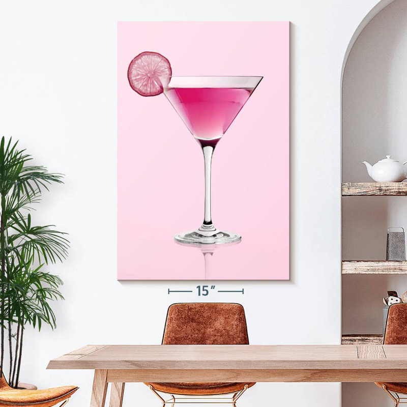 " Pink Martini " by SodaPopArt, 51" H x 34" W x 1.25" D