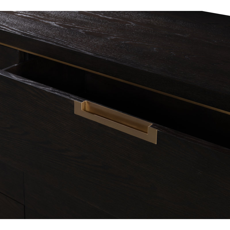 Cadence 6 - Drawer Solid Wood Dresser, Mocha