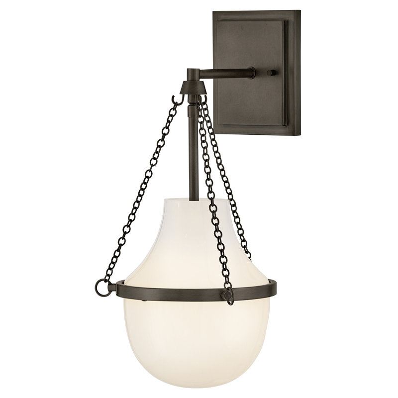 Hinkley Collins Medium Single Light Sconce, Black Oxide