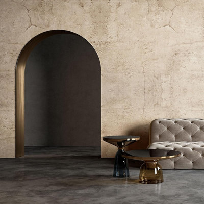 Beige Concrete Wallpaper Peel And Stick, 3d Matte Textured Cement Contact Paper, Self-adhesive Removable Wallpaper For Walls, Furniture & Cabinets, 15.7" X 118", Modern Industrial Style Decorative Film