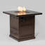 Table de foyer au propane 28 po avec couvercle en acier inoxydable