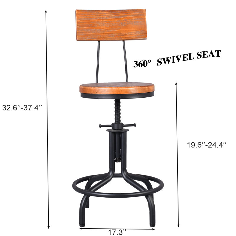 Edgbert 2 - Person Solid Wood Top Four Leg Dining Set