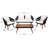 Larry Acacia 4 - Person Patio Conversation Set with Cushions-1127568588-1127568591