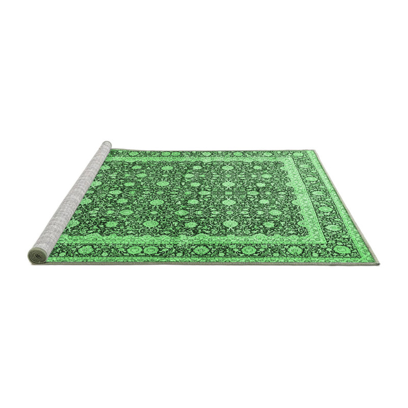 Maesynn Washable Oriental Indoor Rug, Square 7'