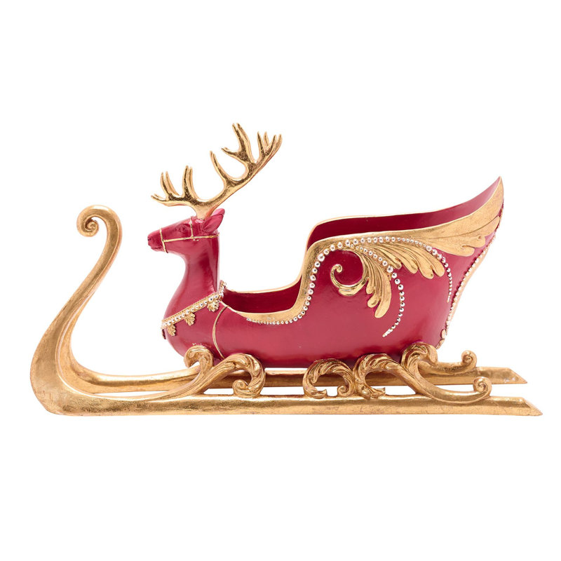 Deer & Sleigh Wine Bottle Holder