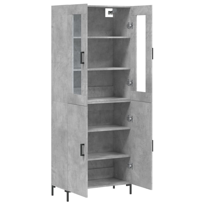 Milisav Display Cabinet, Concrete Grey