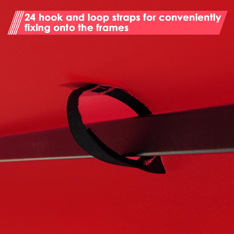 Yescom Polyester Replacement Canopy for Canopy, Red, 9.76ft x 9.76ft