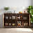 59"l Sideboard Buffet With Rattan Doors - 4-door Storage Cabinet For Kitchen/dining/living Room, Solid Wood Legs, 350lbs Capacity