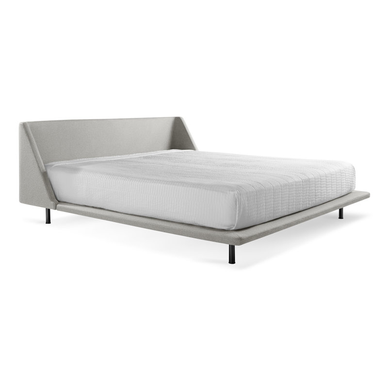 Nook Upholstered Bed, King, Edwards Navy Crossweave