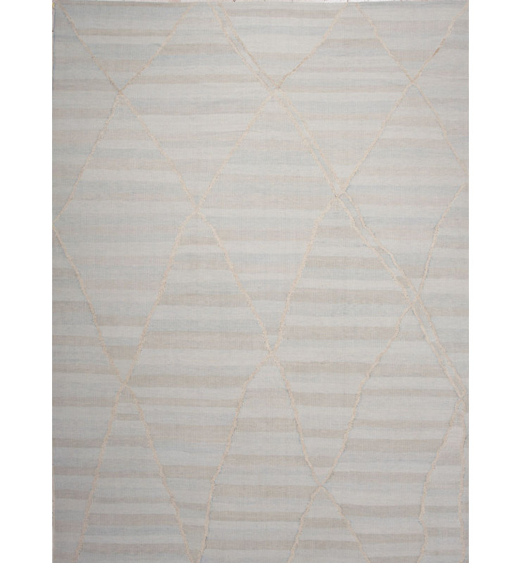 Geometric Area Rug in Beige