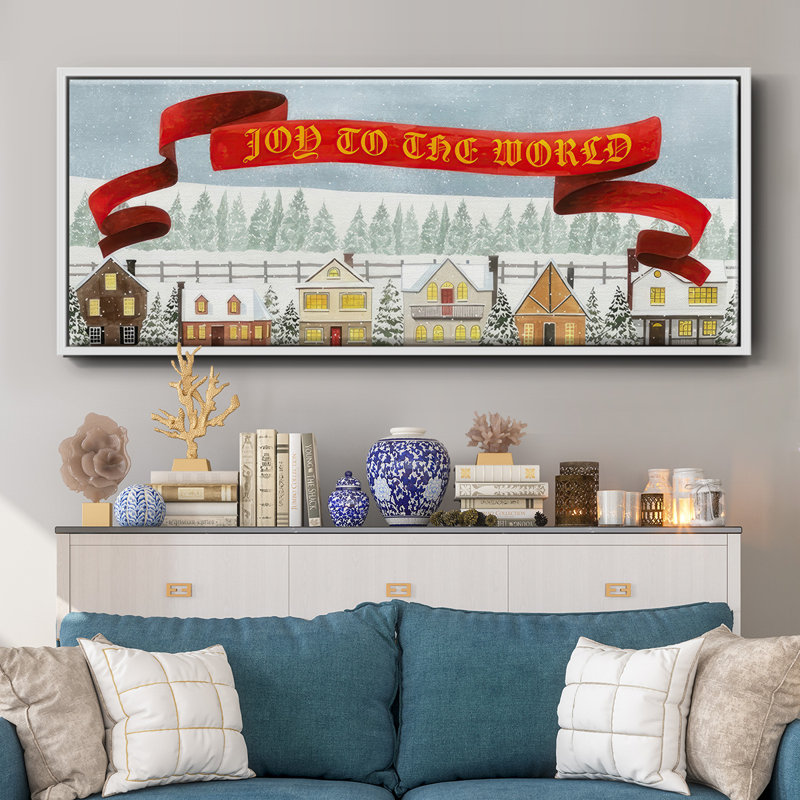 Holiday Village - toile encadrée, H 8 po x l 20 po