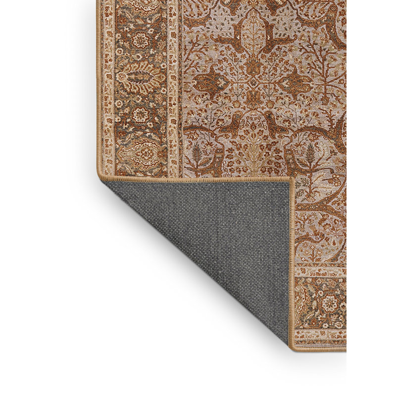 Tapis oriental brun Khachig, Tapis de couloir 2 pi x 5 pi